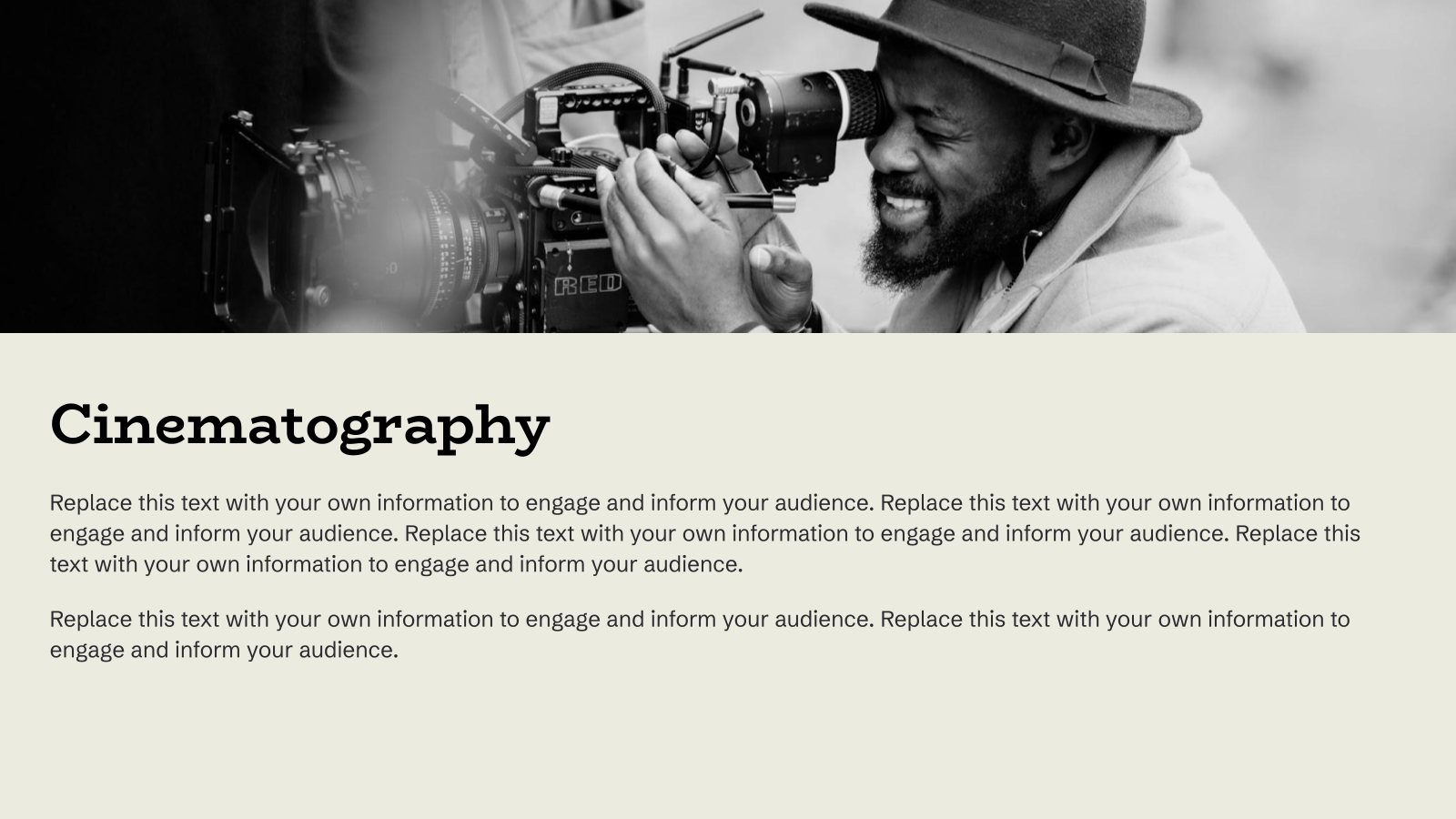 Film Studies – Film Pitch Deck template