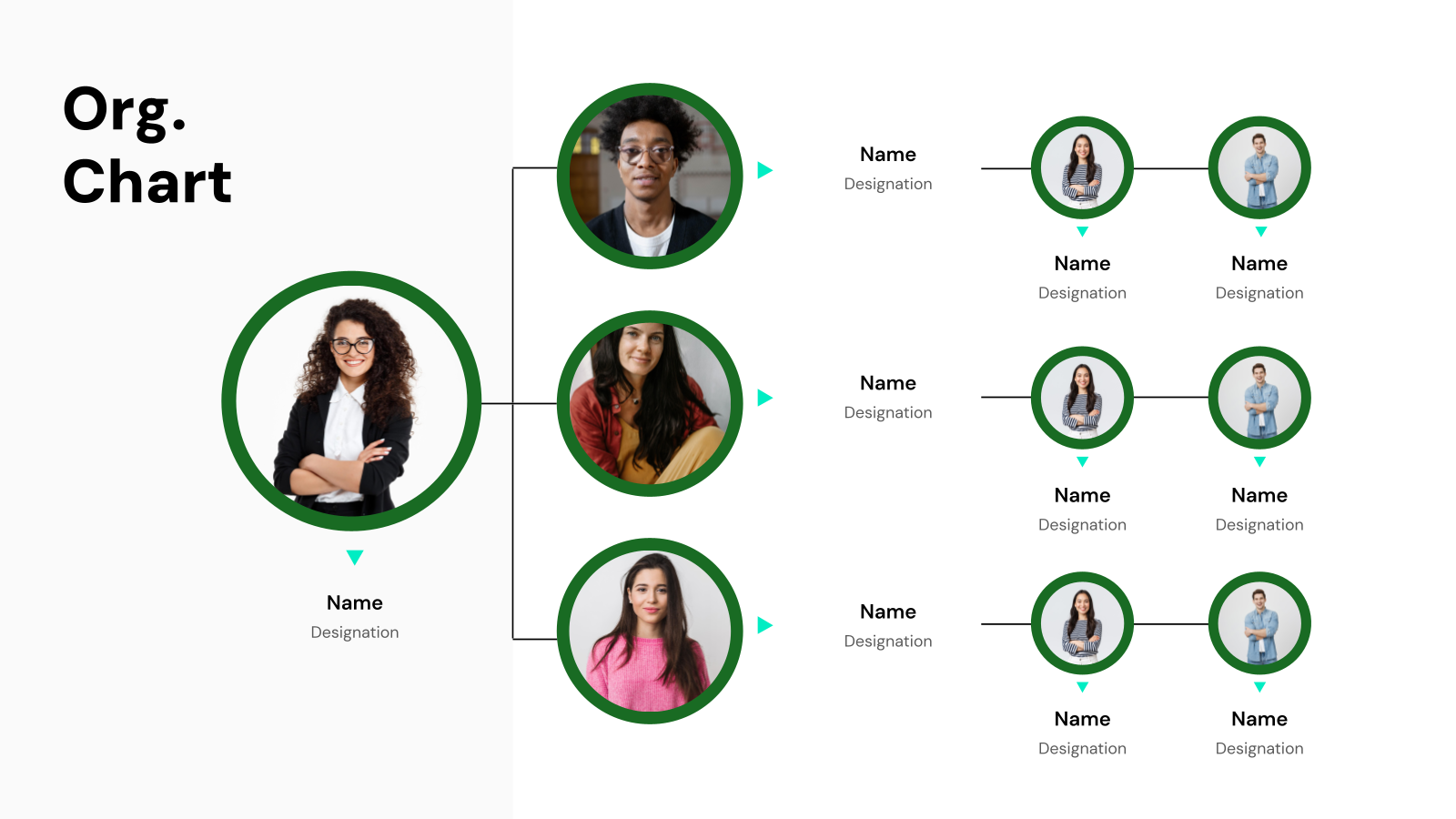 Organizational Chart Templates for Google Slides and PowerPoint template
