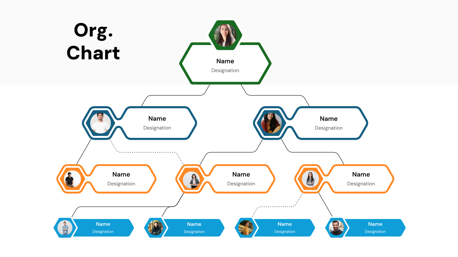 Organizational Chart Templates for Google Slides and PowerPoint template