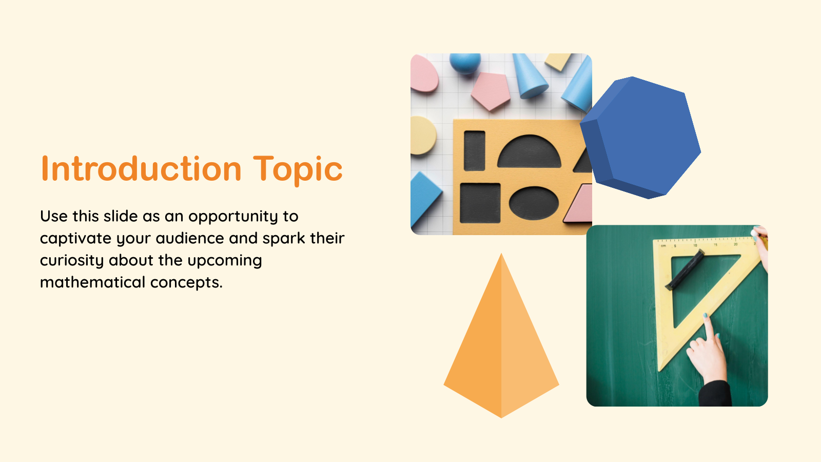 Academic Math Lesson Presentation template