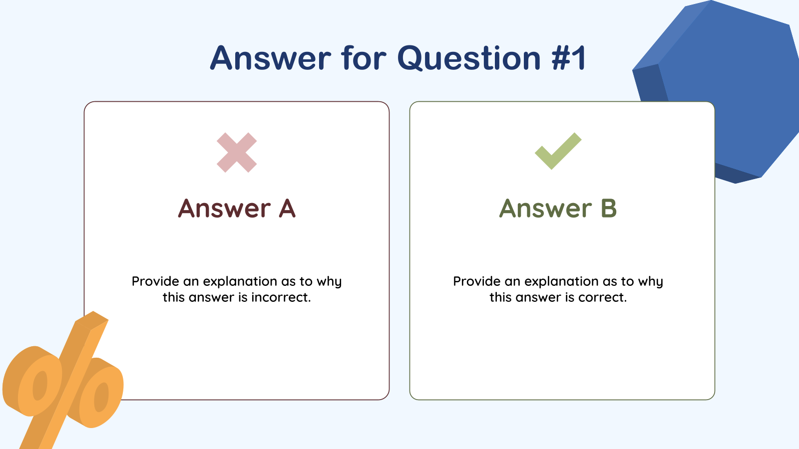 Academic Math Lesson Presentation template