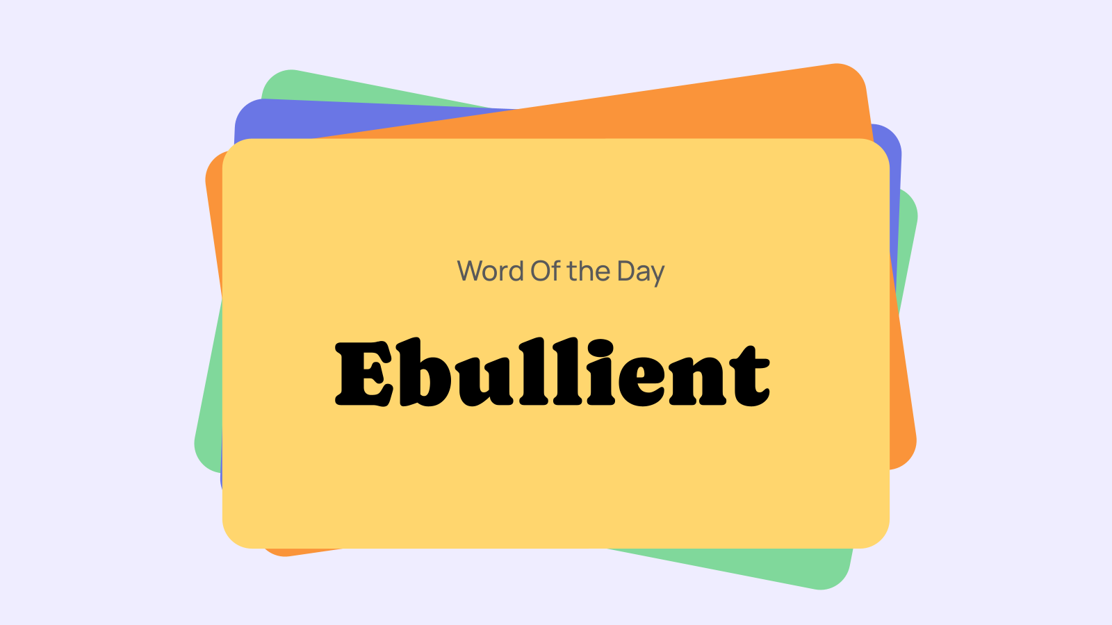 Vocabulary Flashcards – An Education Presentation template