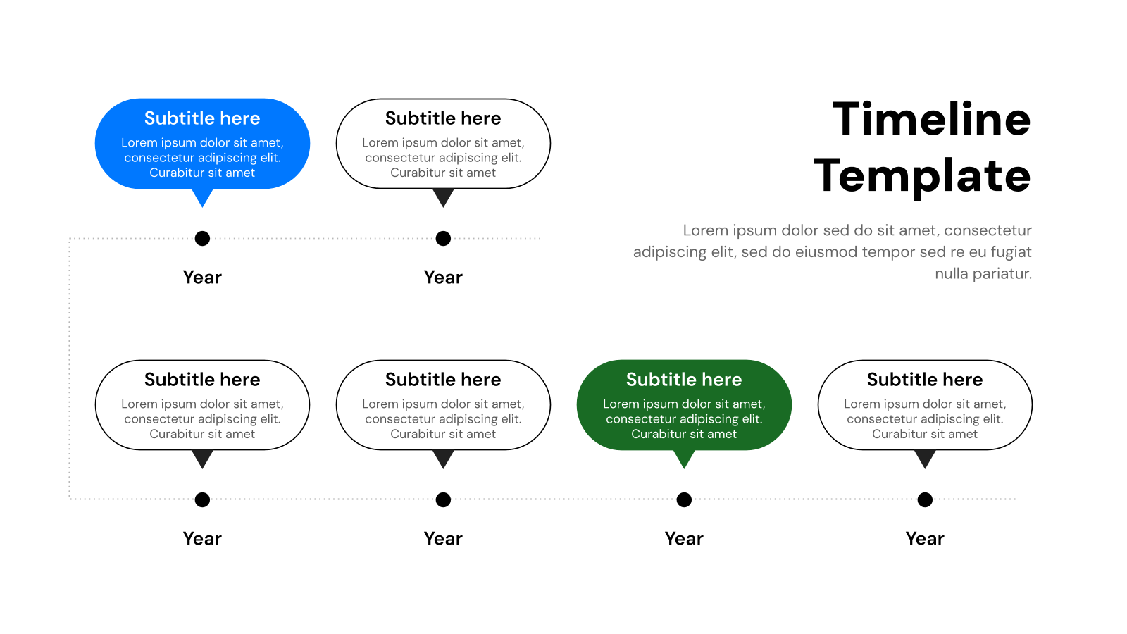 Timeline Presentation template