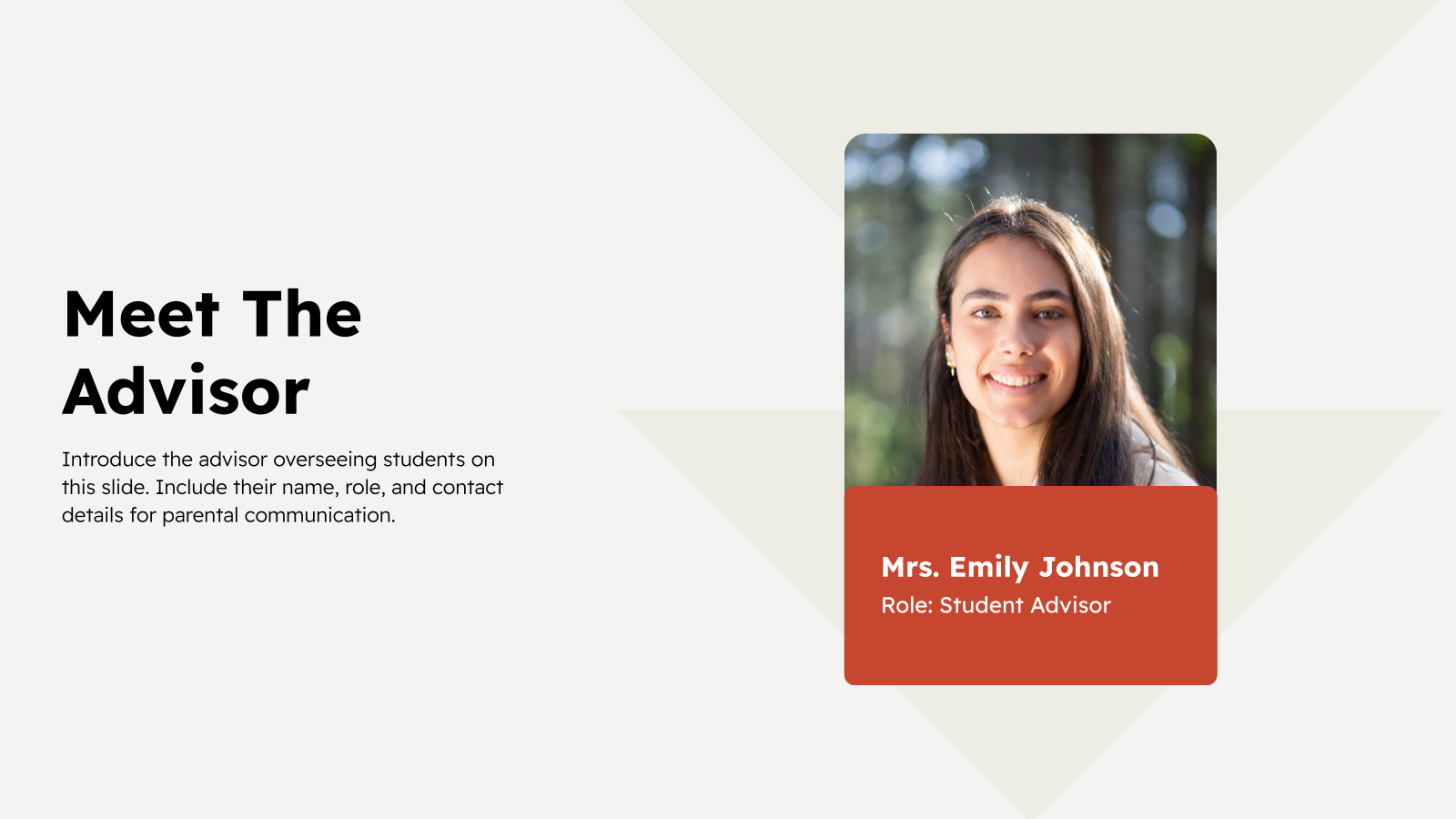 Parents & Teachers Conference Academic Presentation template