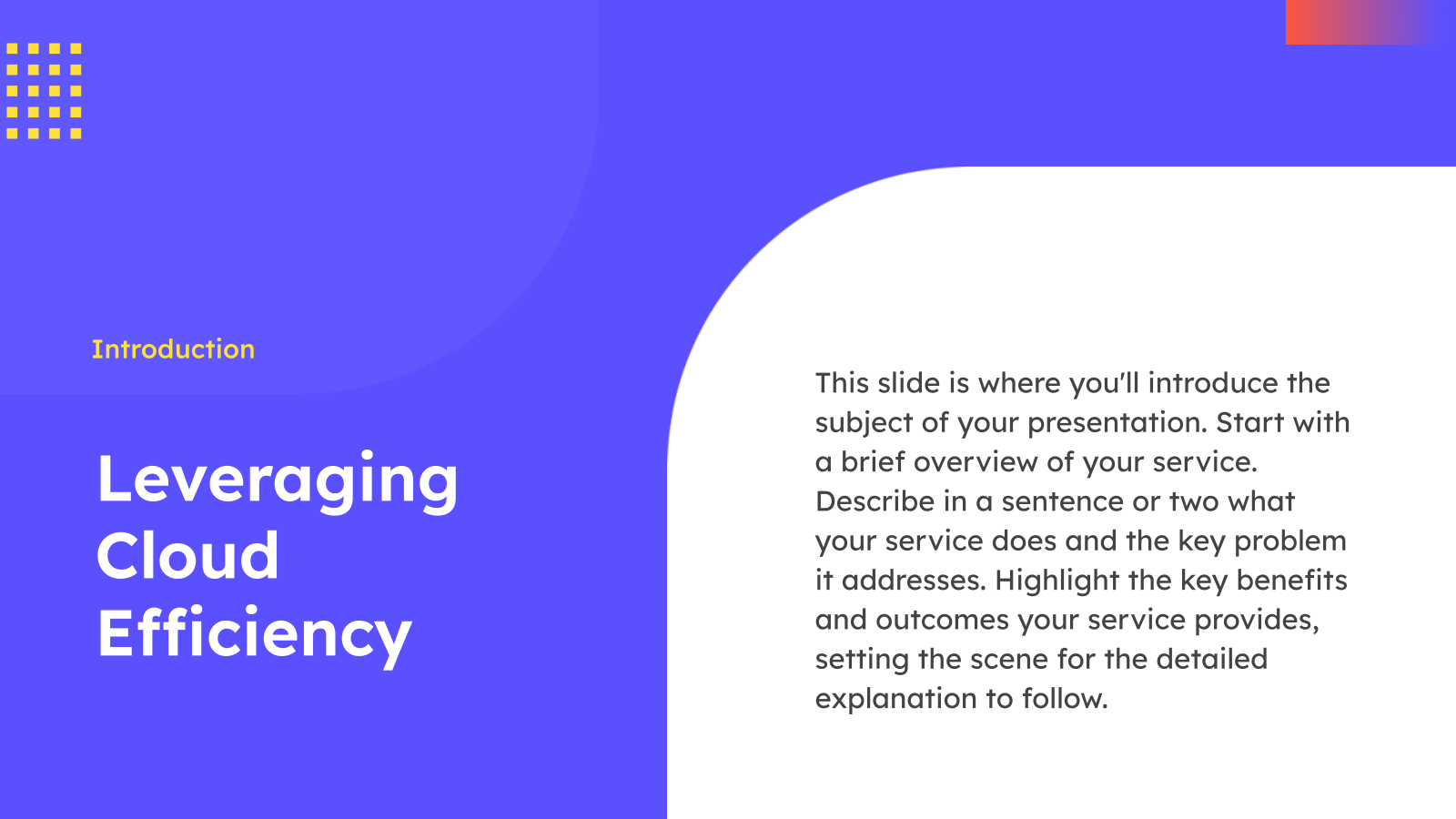 Next-Gen Cloud Services Presentation Deck template
