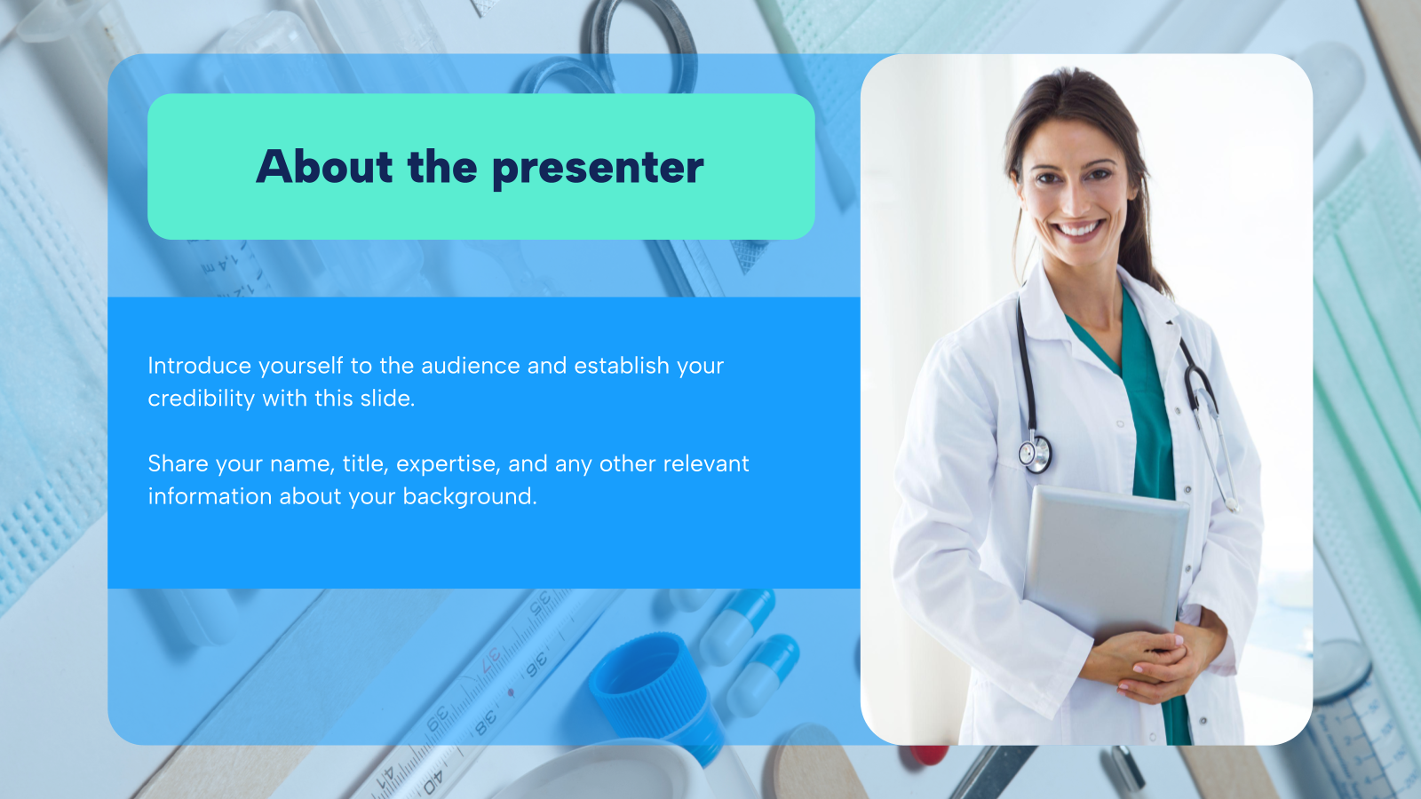 Healthcare Education Presentation template