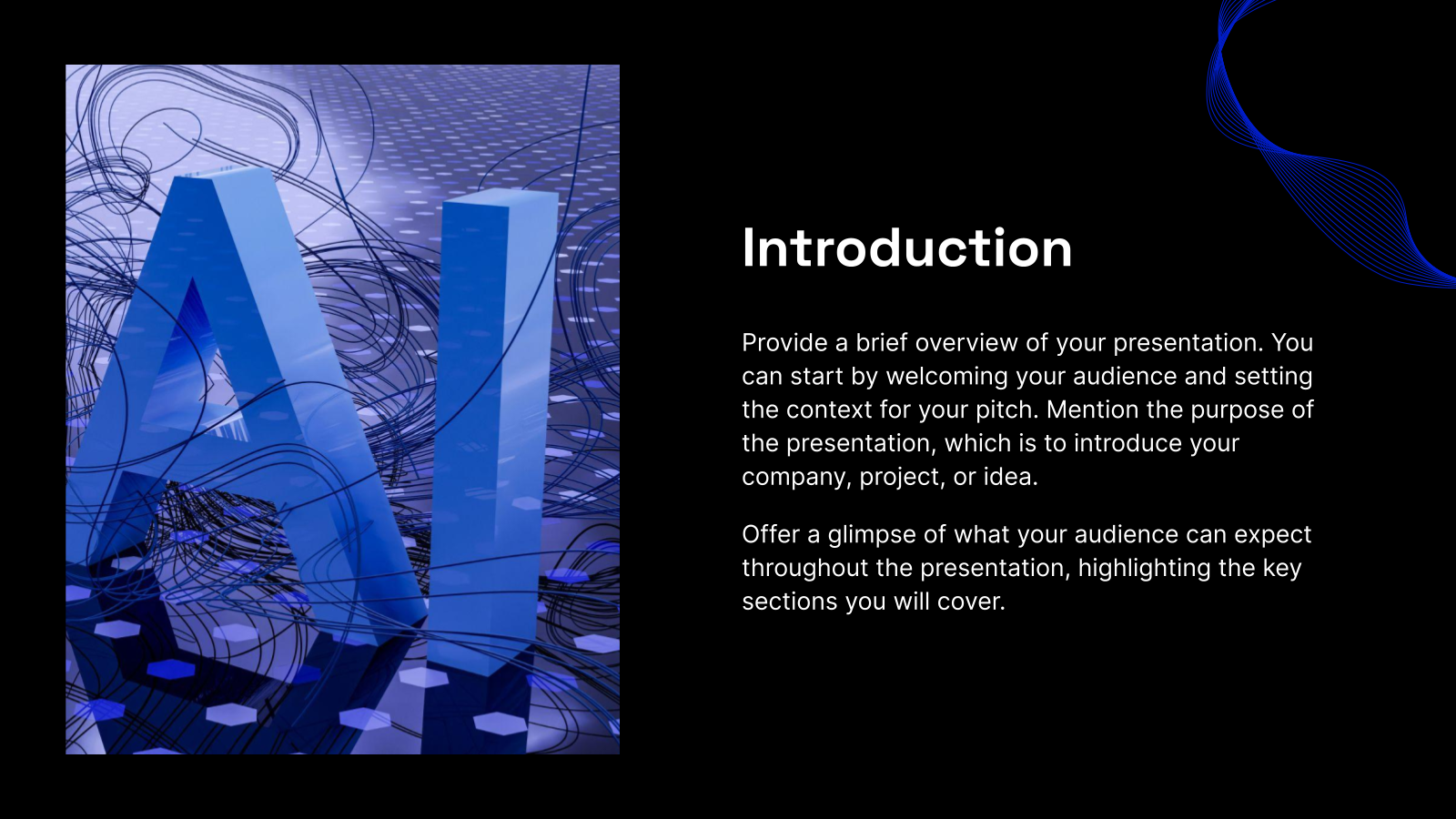 AI App Investor Pitch Deck Presentation template