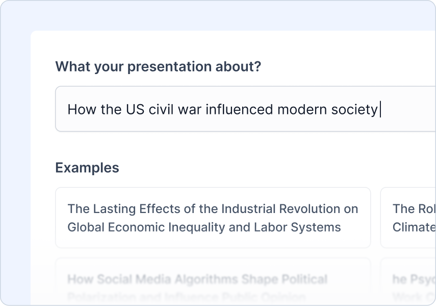 Step 1: Enter Your Topic