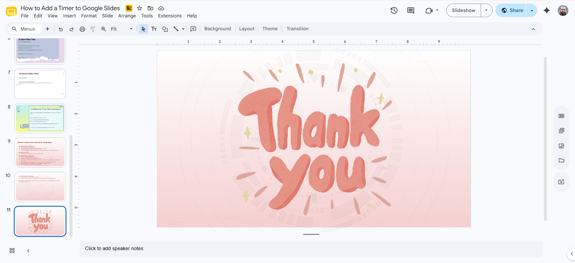 Thank you Slide