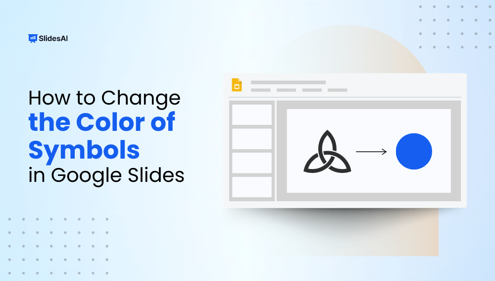 How To Change Color of Symbols In Google Slides?