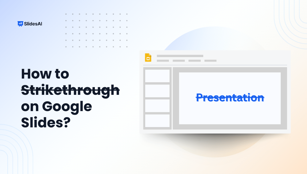 How to Strikethrough on Google Slides?