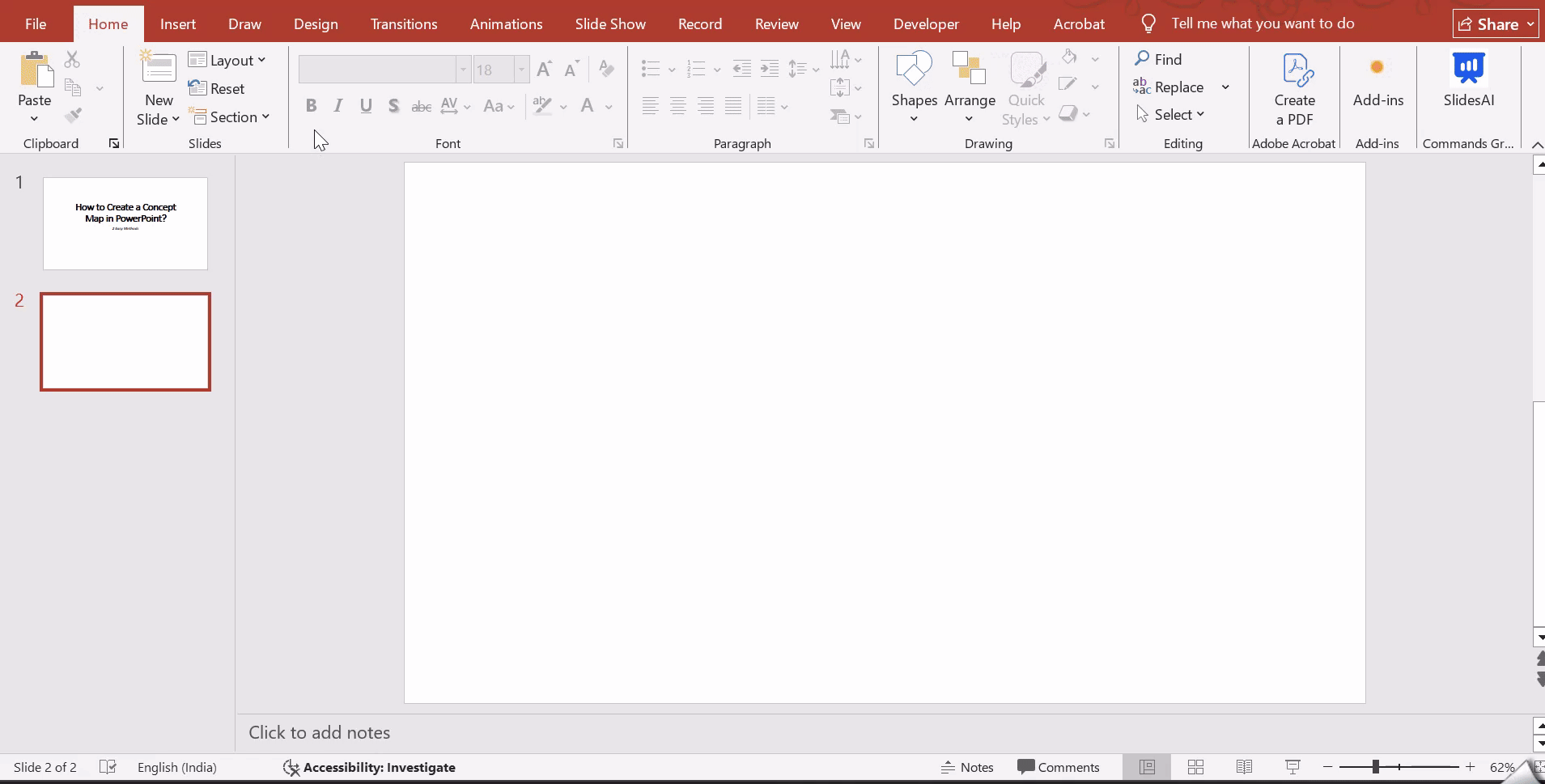 Add the Main Concept
