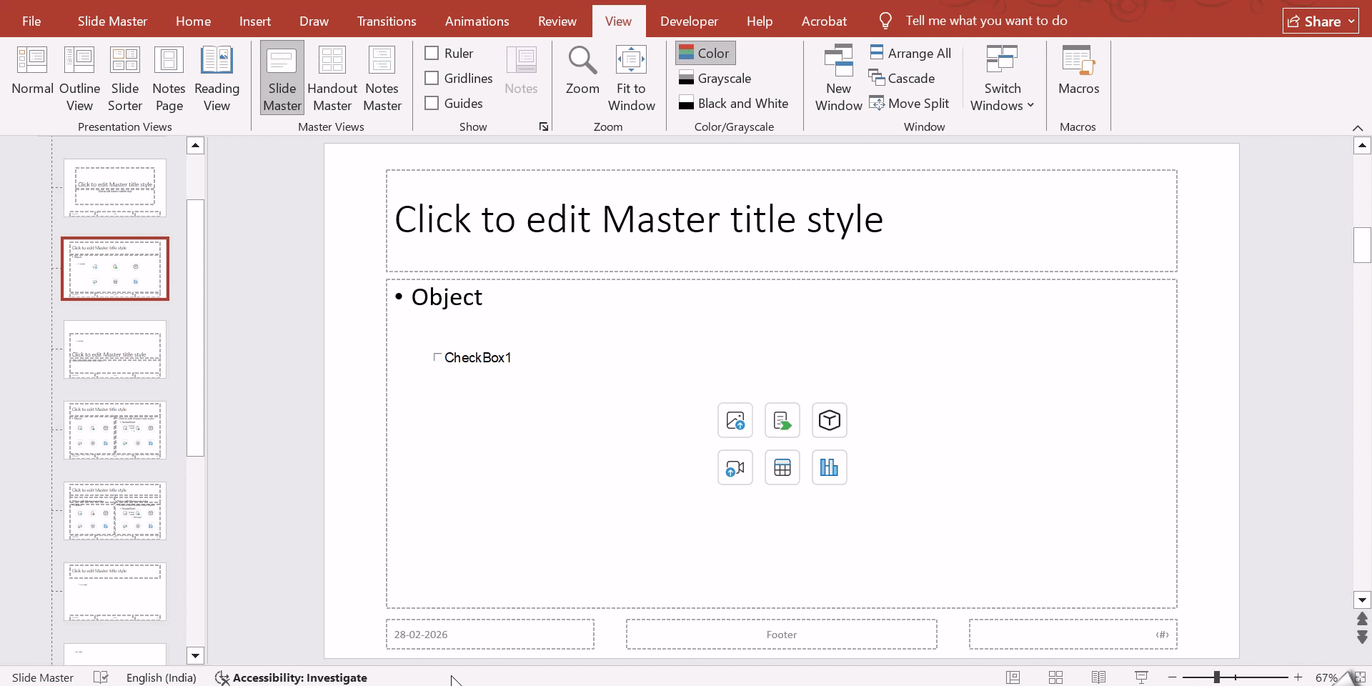 Customize the checkbox