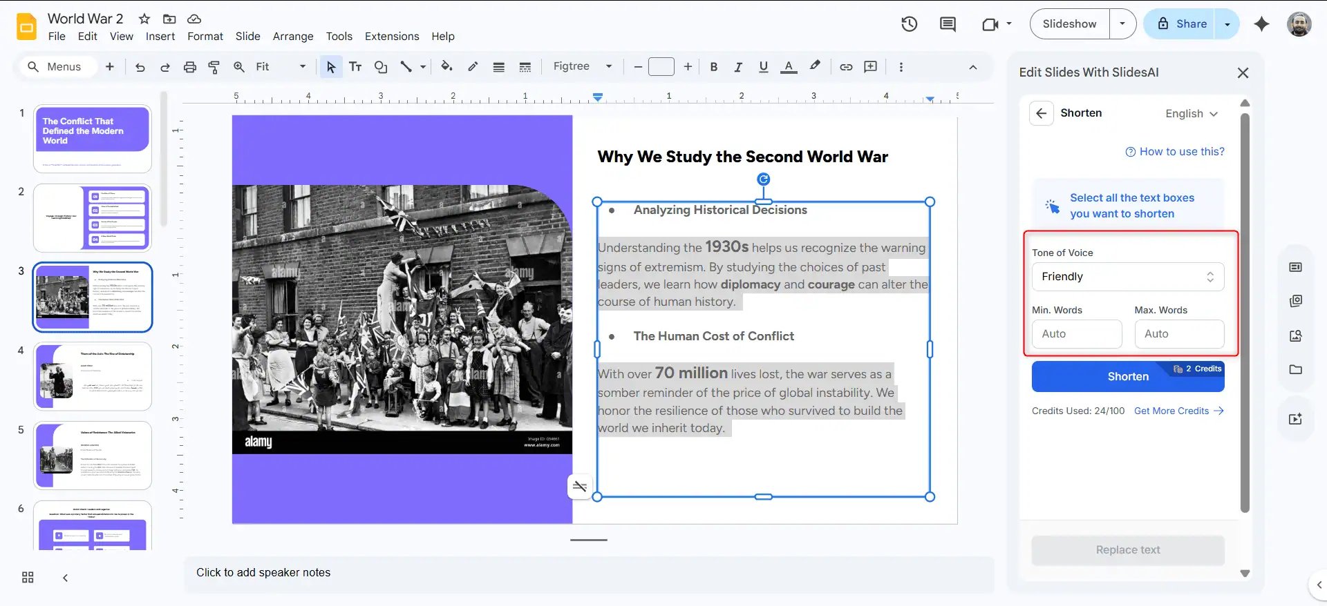 Select Text to minimize