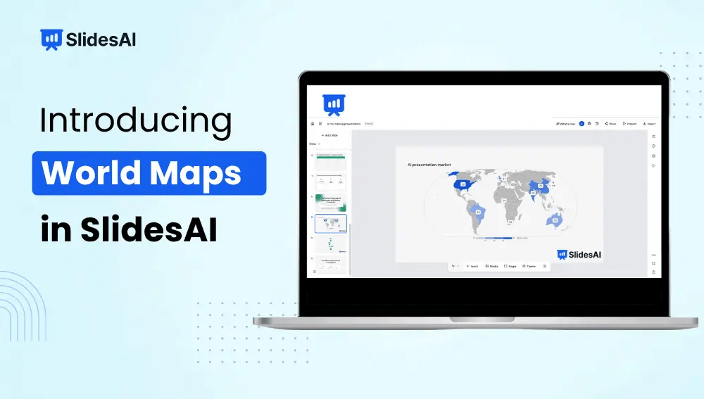 New in SlidesAI: Create World Map Charts for Your Presentations