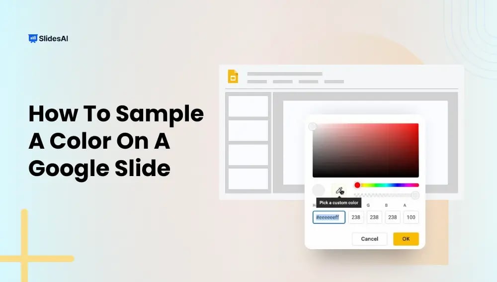 How to Sample a Color on a Google Slides?