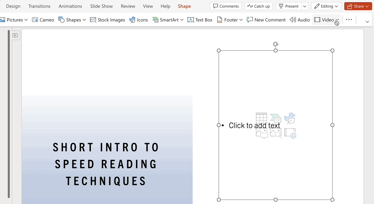 Embed video from Device