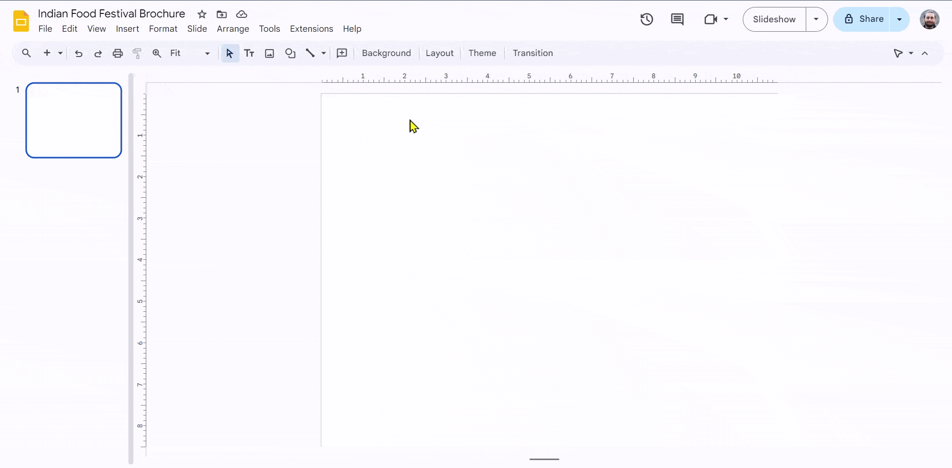 change background color in google slides