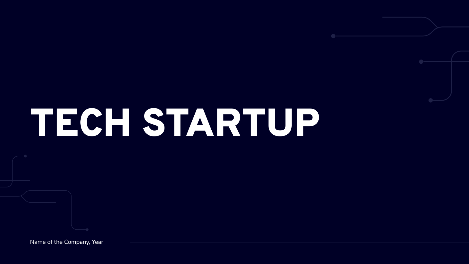 Tech Startup Proposal Pitch Deck Template