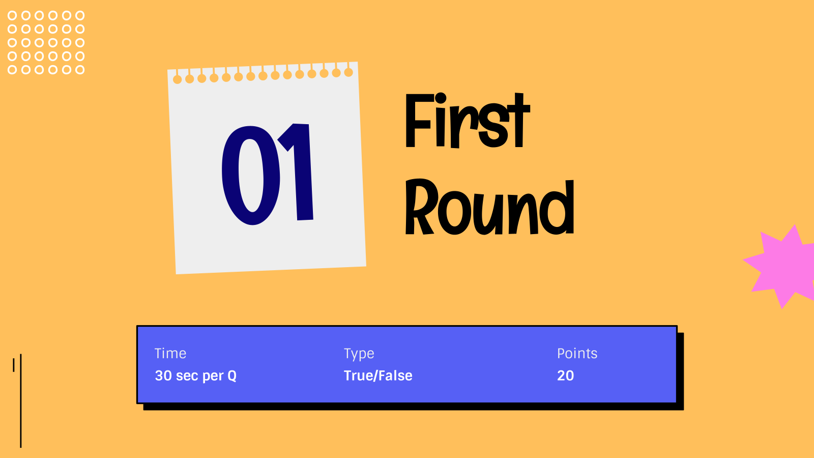 Classroom Quiz – Education Presentation template