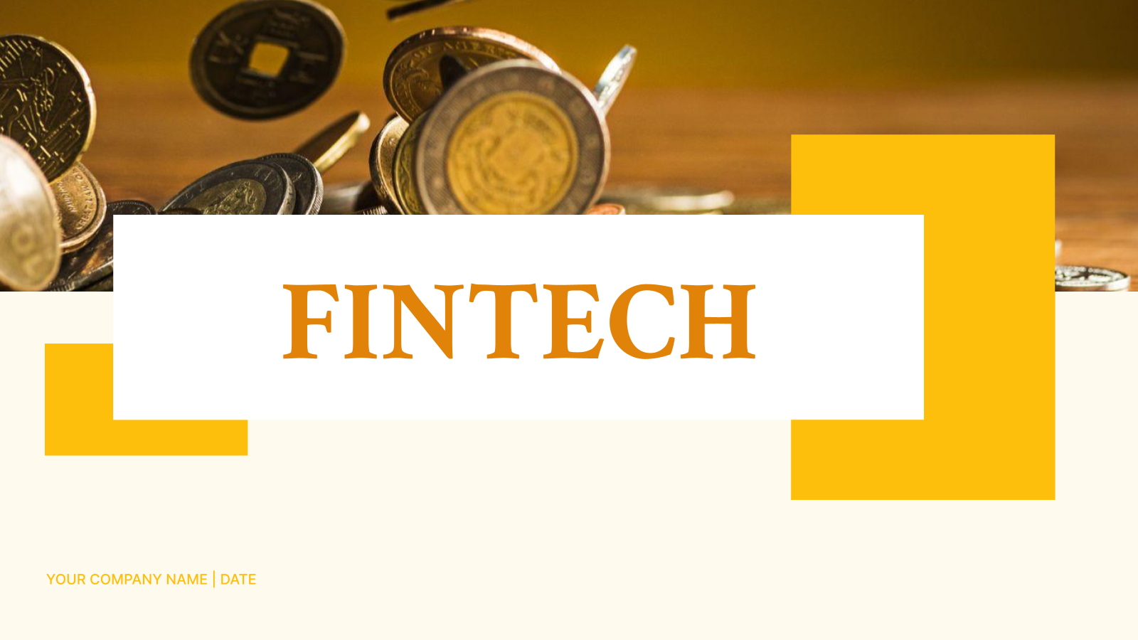 Fintech Pitch Deck: Investor & Startup Presentation Template