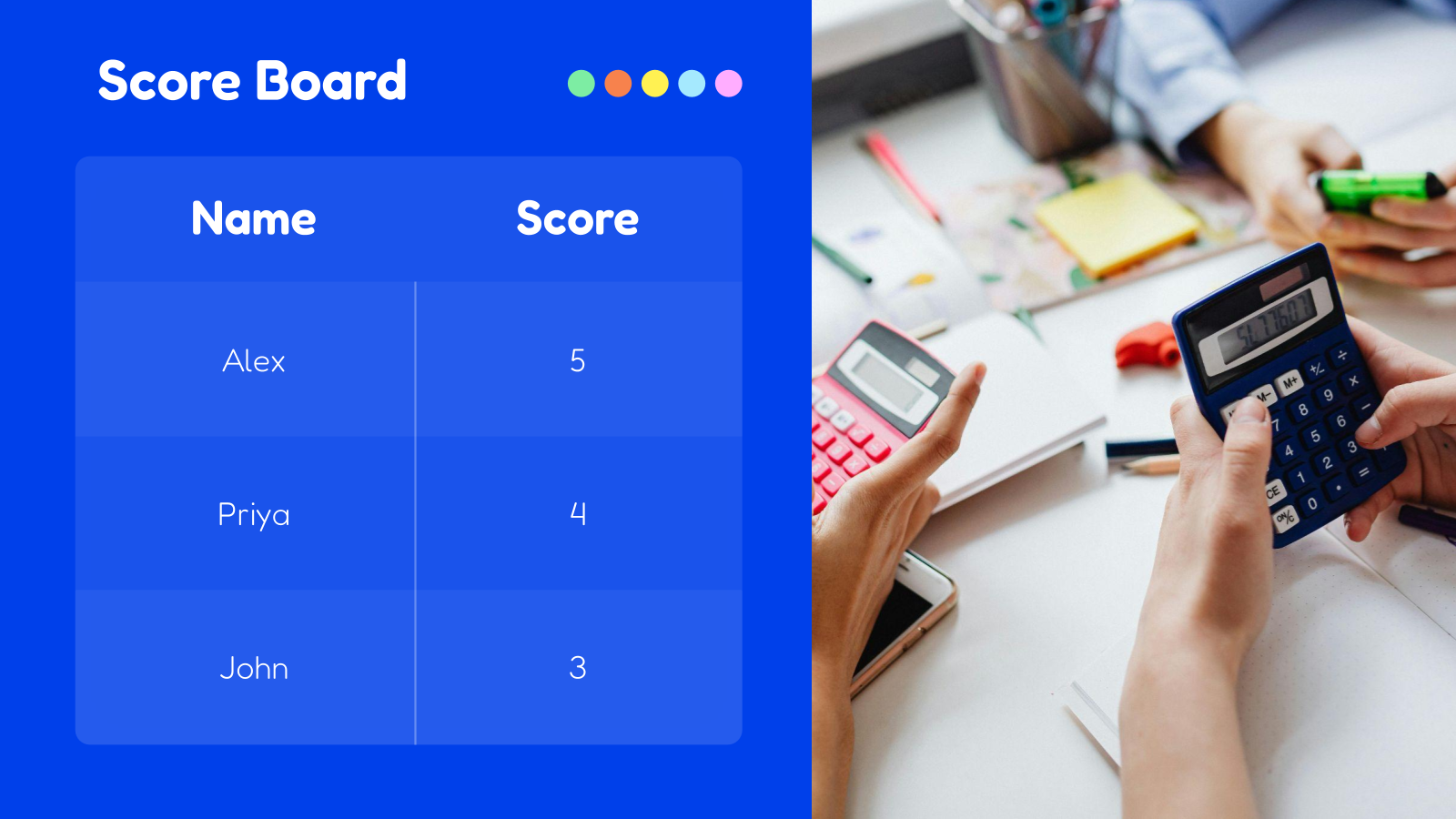 Quiz template