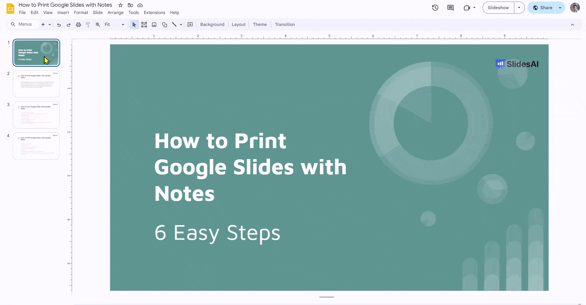 How to Print Google Slides with Speaker Notes
