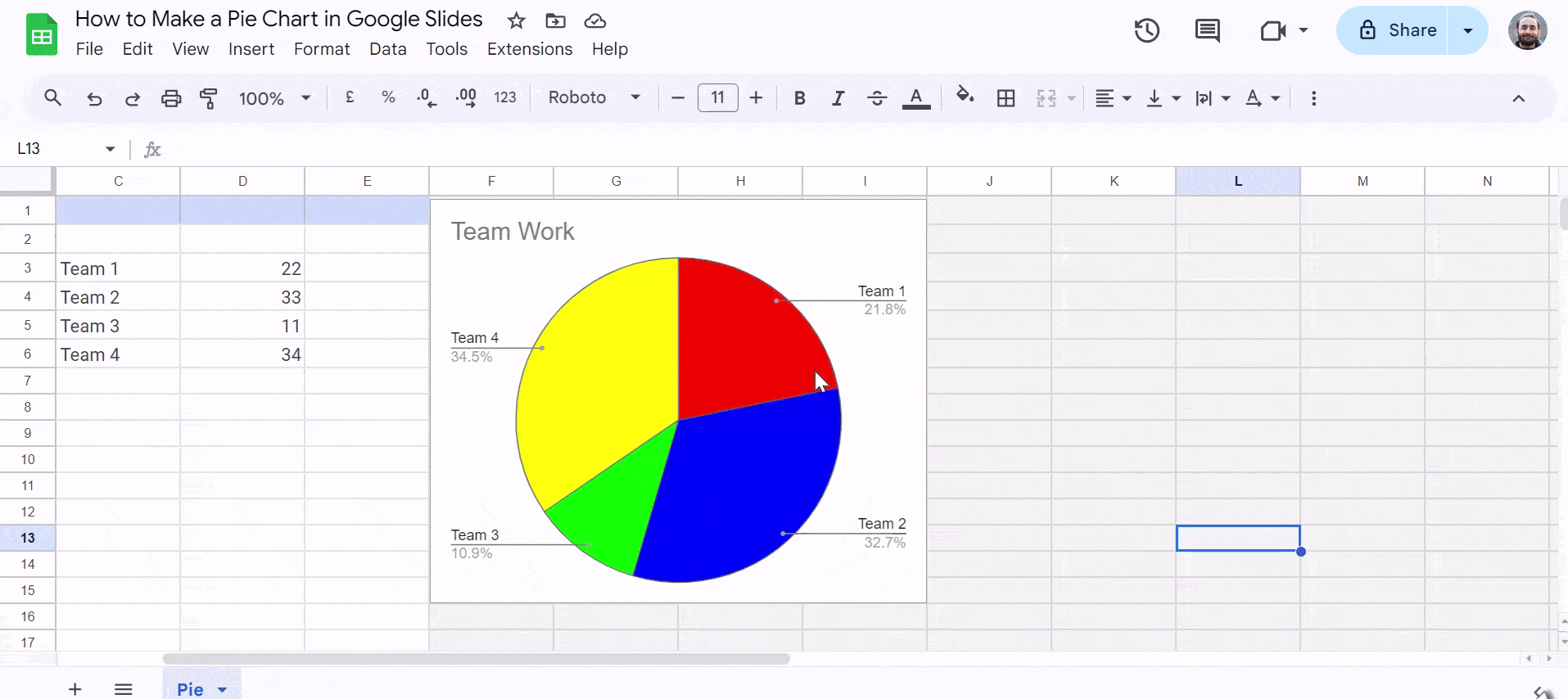 How to Make a Pie Chart in Google Slides? A Step-by-Step Tutorial