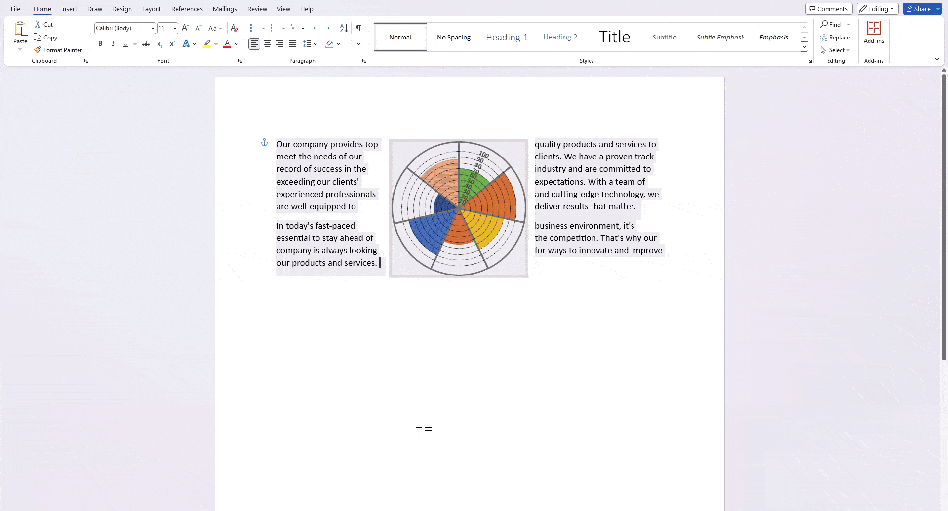 copy paste wrapped text in ppt