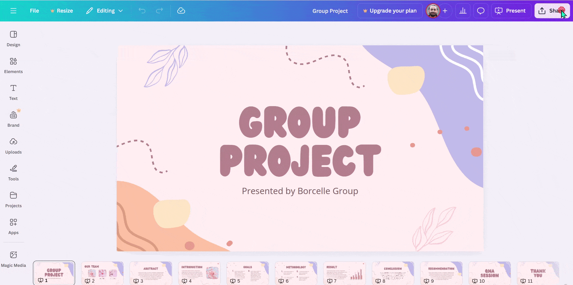 save canva as google slides using google drive