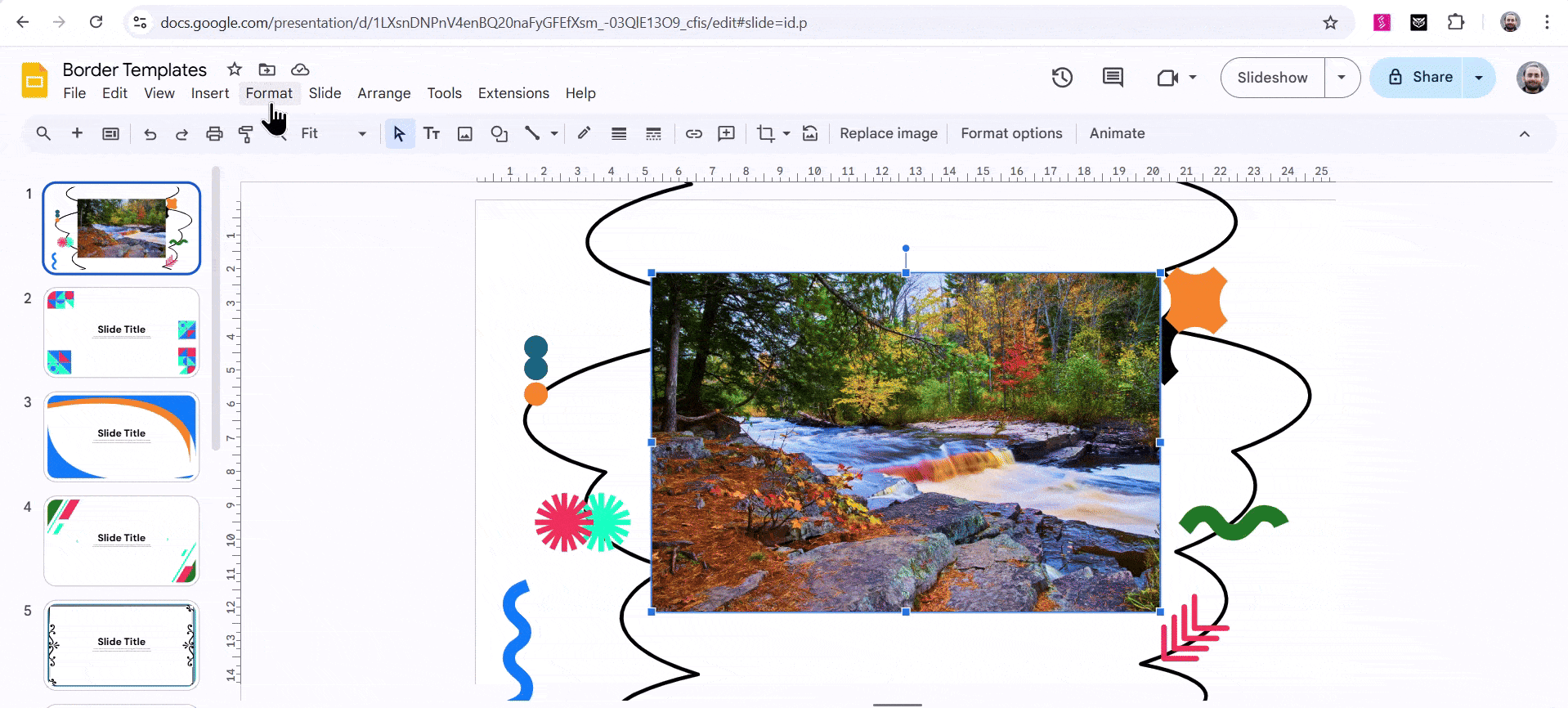 Blur an Image Using the Transparency Adjustment in Google Slides