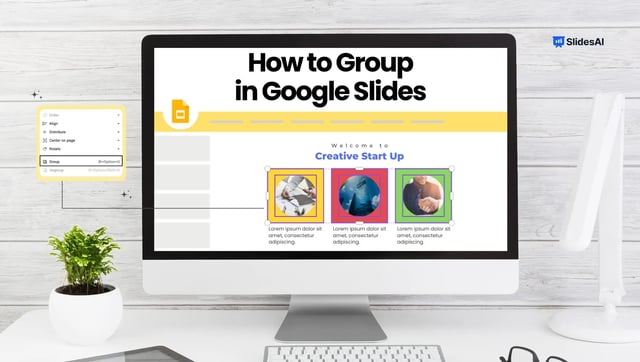 How to Group or Ungroup in Google Slides