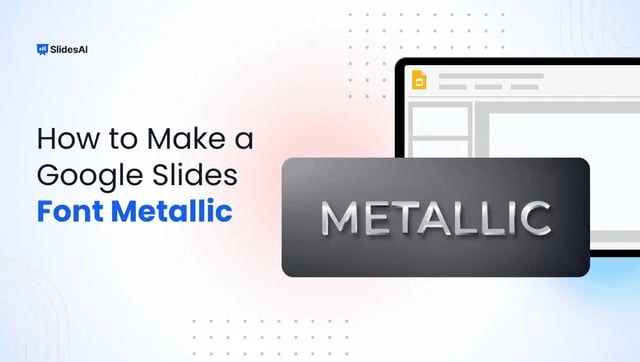 How to Make a Google Slides Font Metallic?