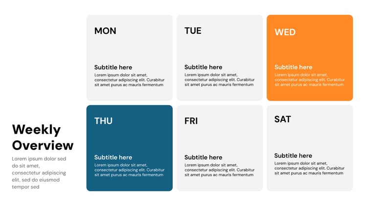 Calendar Presentation Template for PPT and Google Slides