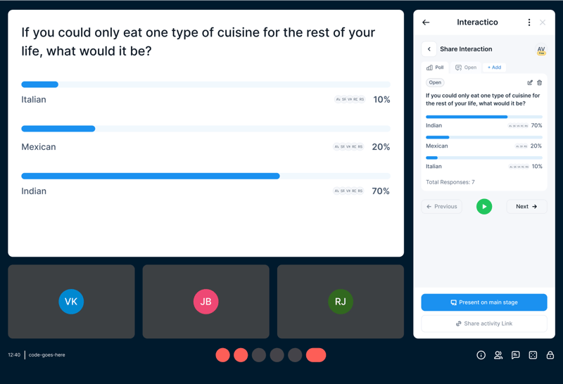Presenter Mode