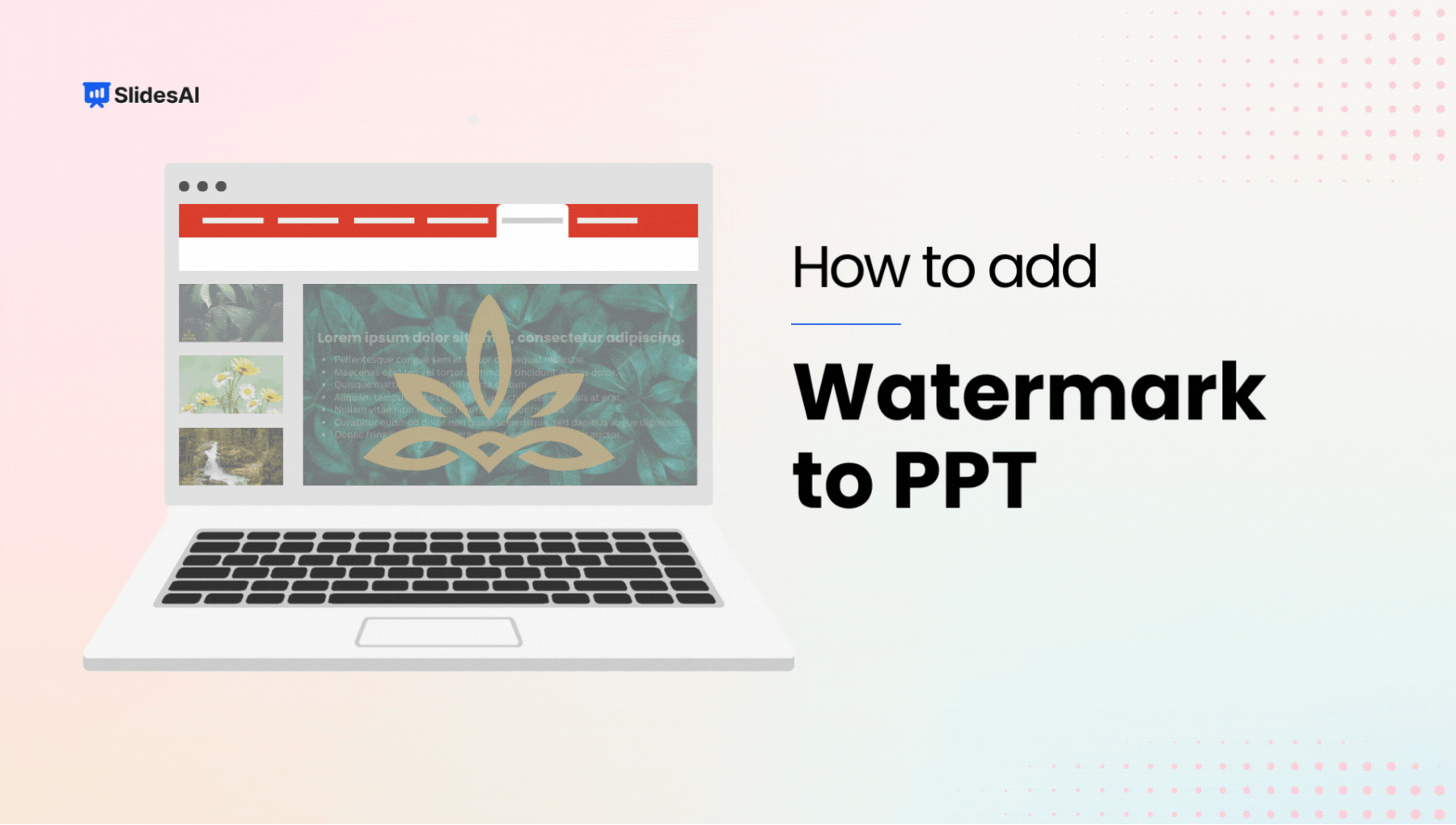 How to Add Watermark in PPT: Add Text & Image Watermarks