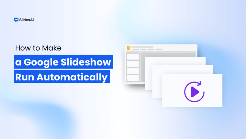 How to Make a Google Slideshow Run Automatically?