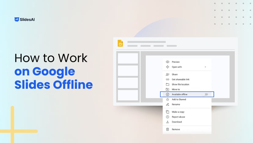How To Work on Google Slides Offline?