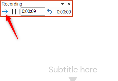 Method 2 Use Rehearse Timings-2 first
