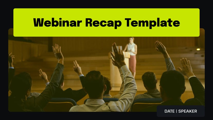 Post Event Recap Template for Event Analysis & Reporting