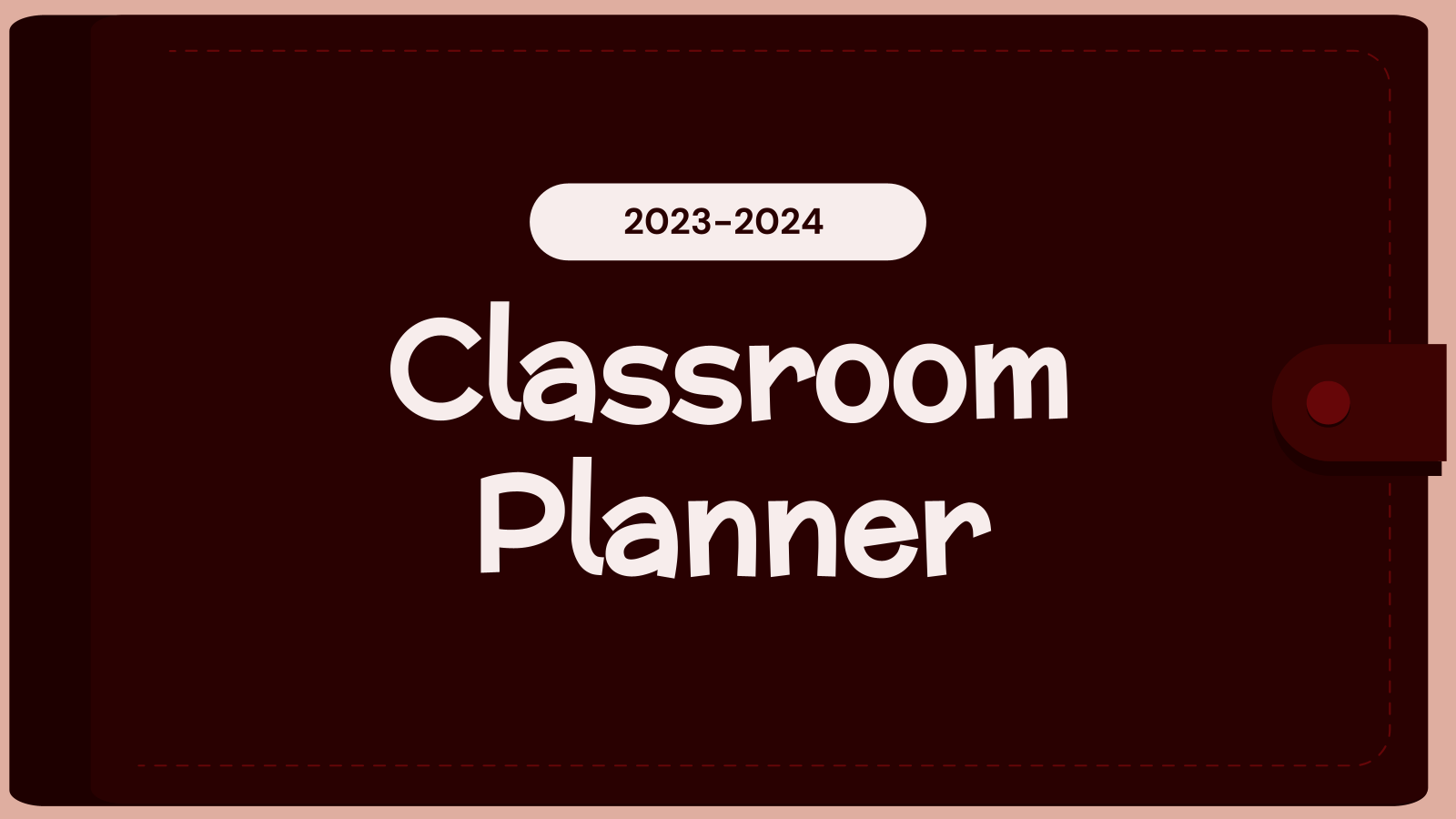 Classroom Planner Presentation Template for Teachers