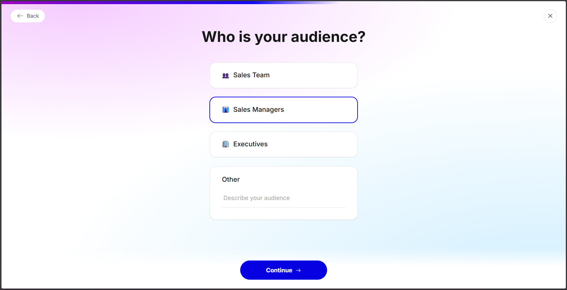 Presentations.ai control example